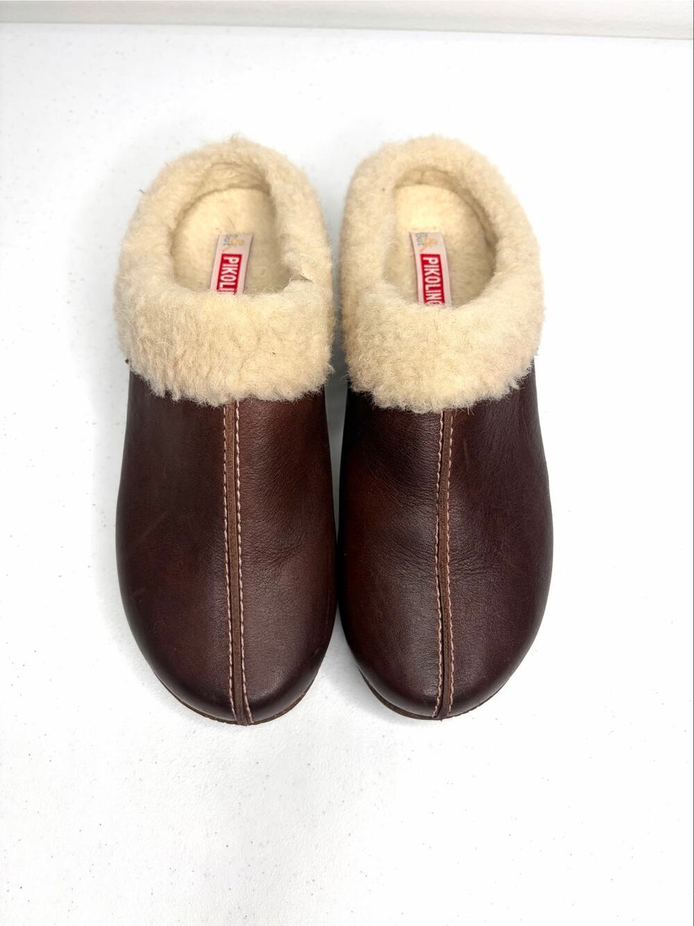 Pikolinos Granada WOW Shearling Clogs Women's EU39 US 8.5-9 Slip on Casual Comfy